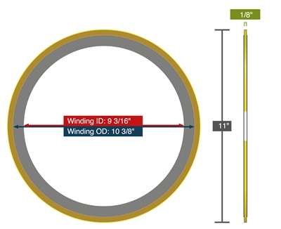 Equalseal EQSWP - 150 Lb. Class - 8" - Pack of 10 Spiral Wound Gaskets