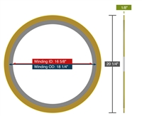 Equalseal EQSWP - 150 Lb. Class - 16" - Pack of 5 Spiral Wound Gaskets