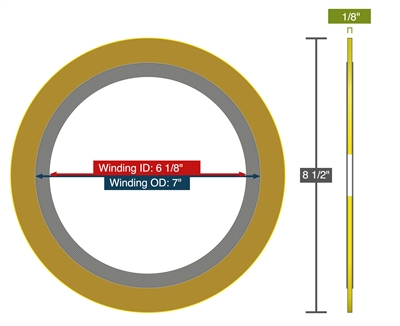 Equalseal EQSWP - 300 Lb. Class - 5" Spiral Wound Gasket