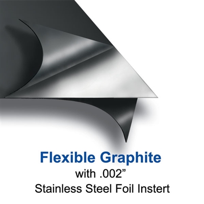 EQ Flexible Graphite Gasket Sheet - 1/16" Thick x 60" x 60"