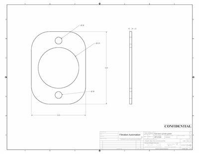 60 Duro Red Silicone Rubber Sheet - 1/8" Thick - Per Dwg 700283421