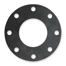 60 Duro Neoprene Full Face Gasket - 72" ID x 86.5" OD x 1/8" Thick  (60) 2" Holes On 82.5" BC