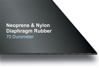 Neoprene with Nylon Diaphragm Rubber Strip - 1/16" Thick x 2" Wide x 25 Ft Long