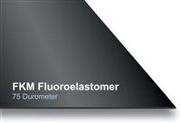 75 Duro FKM Fluoroelastomer Sheet With PSA One Side - 3/32" Thick x 12" x 12"