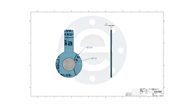 Strainer Gasket - Ring - w Tab Handle - Garlock 3000  1" 150 lb Class - 100/20 Mesh