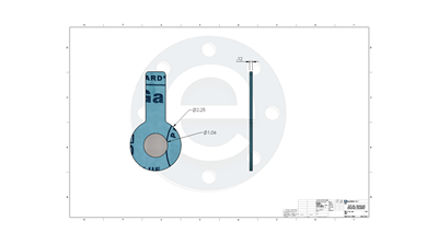 Strainer Gasket - Ring - w Tab Handle - Garlock 3000 - 3/4" 150 lb Class - 20 & 100 Mesh