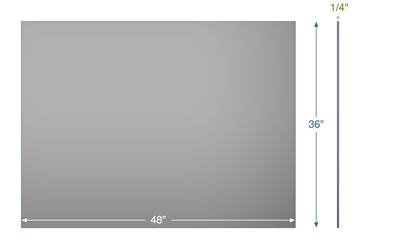 FDA Medium Density (Grey) Silicone Sponge - Closed Cell - 36" x 48"