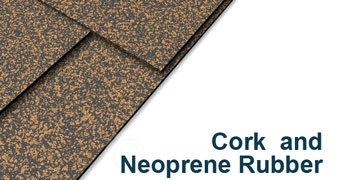 Cork and Neoprene Sheet - PSA One Side - 3/16" Thick x 12" x 12"