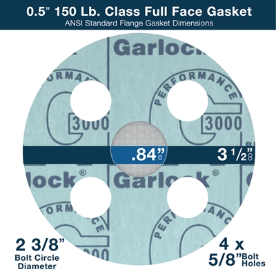Gasket Strainer - Full Face - 1/2" - 150 Lb. Class