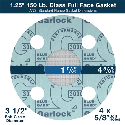 Gasket Strainer - Full Face - 1-1/4" - 150 Lb. Class