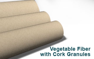 Vegetable Fiber with cork granules - Full Roll - .015" Thick x 36" Wide