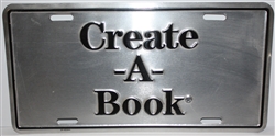 Create-A-Book License Plate