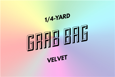 grab bag: eight 1/4-yard pieces of velvet