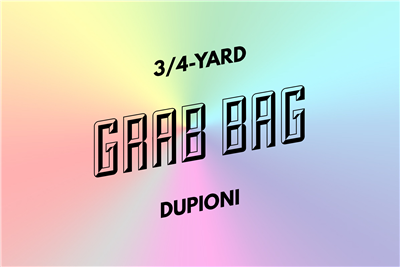grab bag: eight 3/4-yard pieces of dupioni