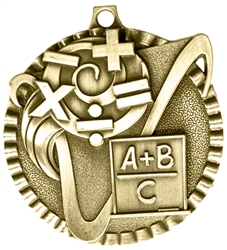 Math Medal Gold 2 inches