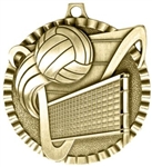 Volleyball Medal Gold 2 inches