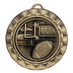 2 5/16" Spinner Medal, Football