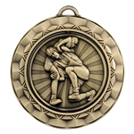 2 5/16" Spinner Medal, Wrestling