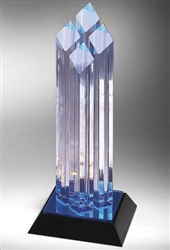 Achievement Diamond Four Posts Acrylic Award 12"