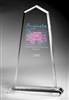 Tapered Obelisk Clear Acrylic Award 12"