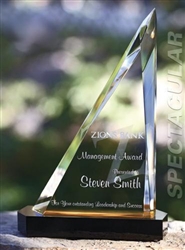 Spectacular Slant Color Accented Acrylic Award