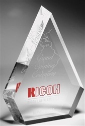 Triangle Peak Acrylic Award 10"