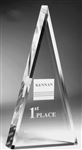 Triangle Clear Acrylic Award 6"
