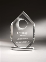 Multi-Facet Clear Acrylic Award 8"