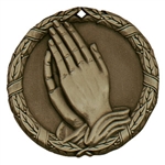 2" XR Medal, Praying Hands