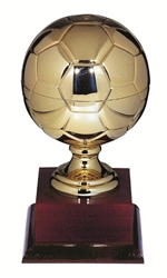 Gold Metal Soccer Ball 14.5inch