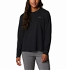 COLUMBIA WOMEN SUN TREK LS TEE BLACK