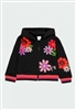 BOBOLI HOODIE FLORAL BLACK