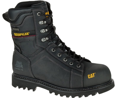 CAT MEN'S CONTROL 8" WATERPROOF COMPOSITE TOE WORK BOOT BLACK