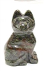 A49-13 STONE SITTING CAT--50mm IN DRAGON BLOOD