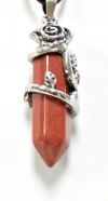 C25-46 ROSE ON RED JASPER STONE POINT