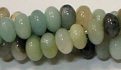 HEISHI BEADS H08-02-AMAZONITE STONE BEADS