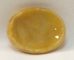 HO5-24 WORRY STONE IN YELLOW JADE