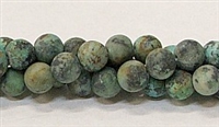 Q04-08mm AFRICAN TURQUOISE MATTE FINISH