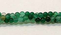 Q24-04mm GREEN AGATE MATTE FINISH