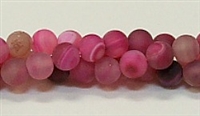 Q33-08mm RED ROSE AGATE MATTE FINISH