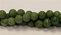 QRB121-10mm CANADA JADE MATTE FINISH BEADS