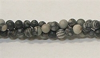 R01-04mm BLACK PICASSO BEADS