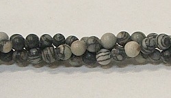 R01-04mm BLACK PICASSO BEADS