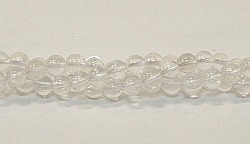 R10-06mm CLEAR QUARTZ BEADS