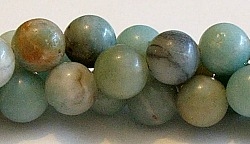 R14-12mm BLACK AND GOLD AMAZONITE