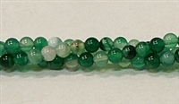 R24-04mm GREEN AGATE