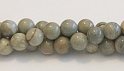 R26-08mm SILVER LEAF BEADS