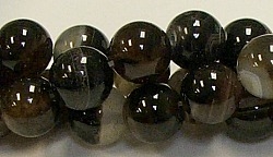 R31-12mm COFFEE AGATE BEADS