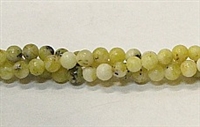 R37-04mm YELLOW GRASS JASPER BEADS