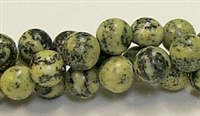 R37-10mm YELLOW GRASS JASPER BEADS